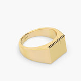 Signet Square Ring